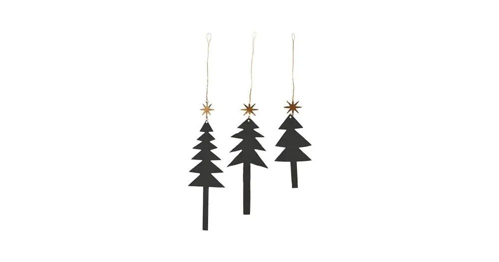 Ozdoba vánoční stromek s hvězdou Tree - set 3 ks Poslední Šance