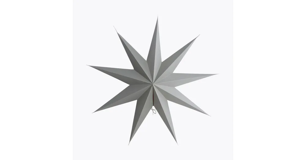 Papírová devíticípá hvězda Star Grey 60 cm Hit Sezóny
