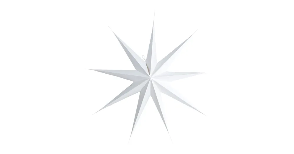 Papírová devíticípá hvězda Star White 87 cm Sleva