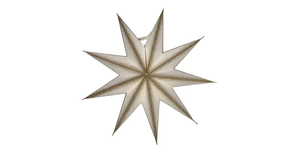 Papírová hvězda Champagne 30 cm Oblíbený
