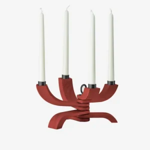 Aktuální Skladací svietnik Nordic Light Dark Red