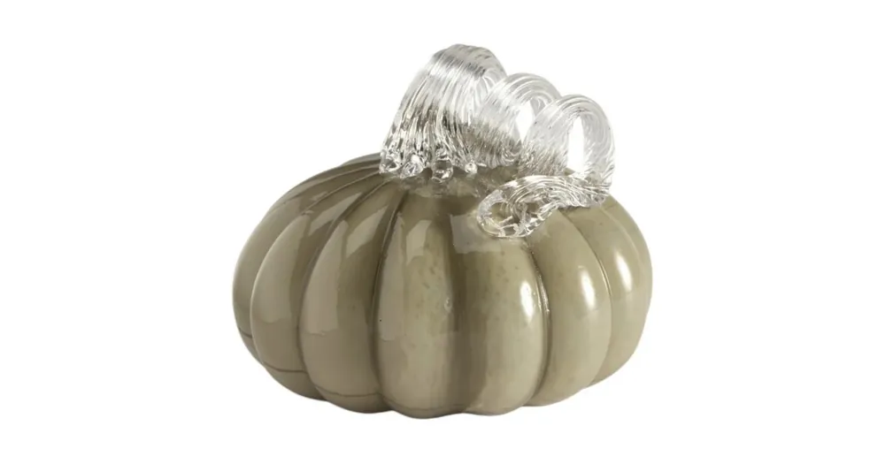 Skleněná dekorace Pumpkin Khaki 10 cm Pouze Dnes