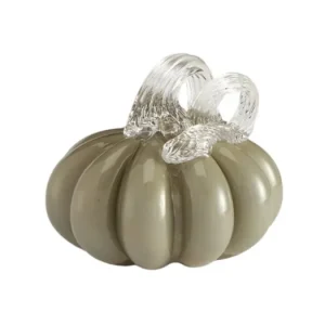 Akční Cena Skleněná dekorace Pumpkin Khaki 8 cm