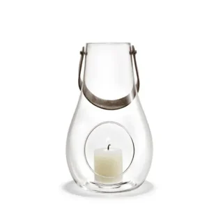 Cenově Výhodný Sklenený lampáš Design With Light Clear 25 cm