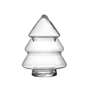 Must-Have Skleněná vánoční dóza Christmas Tree 20 cm