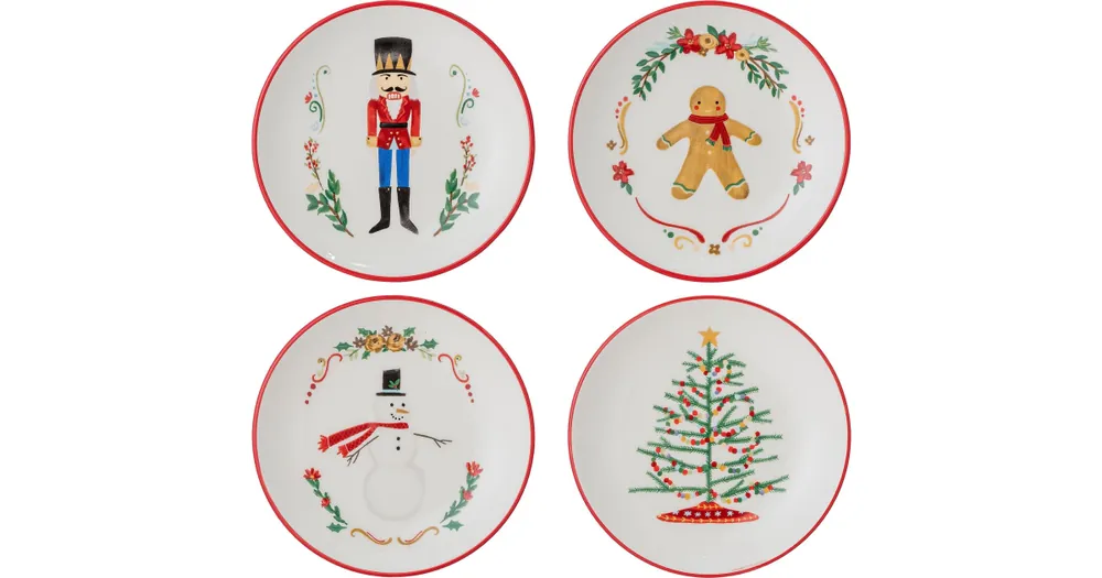 Vánoční talířky Jolly Plates 13 cm - set 4 ks Časově Omezené