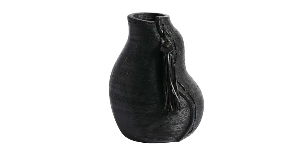 Bezpečná Platba Váza keramika-kůže Sitika black