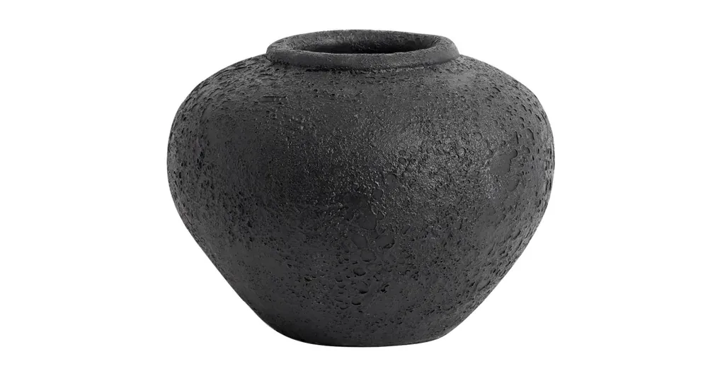 Váza Luna Black 18 cm Sezónní Sleva