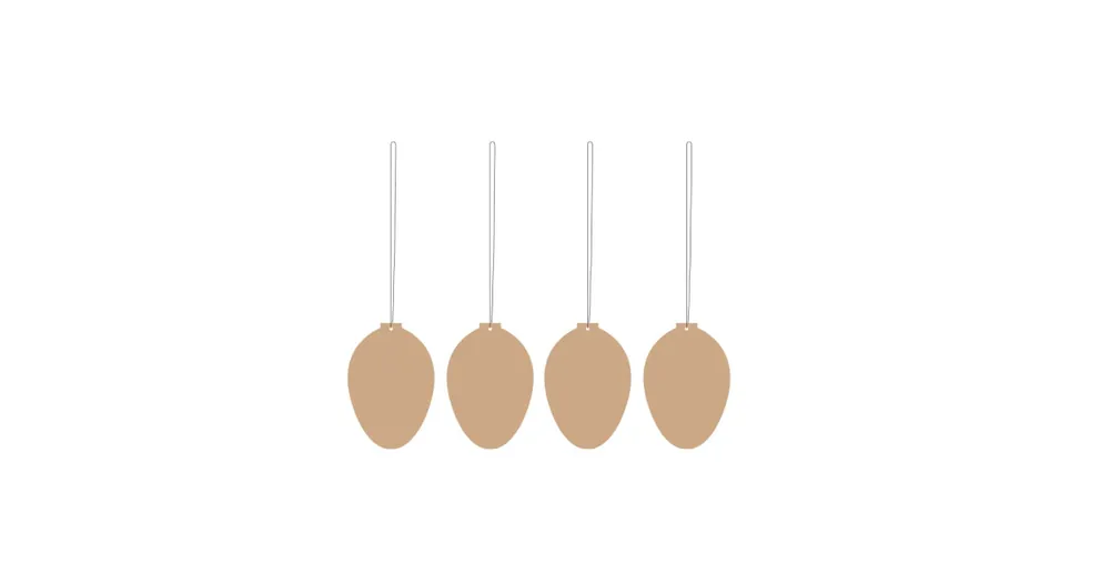 Odeslání Ihned Veľkonočné dekorácie Deco Egg Cafe Au Lait - set 4