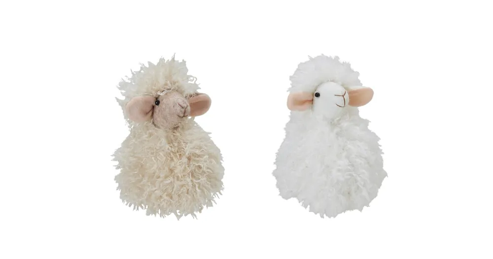 Velikonoční dekorace Fluffy Lambs - set 2 ks Časově Omezené