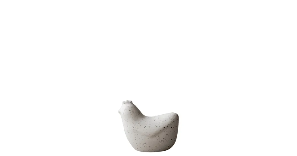 Originální Velikonoční dekorace slepička Happy Hen White Dot