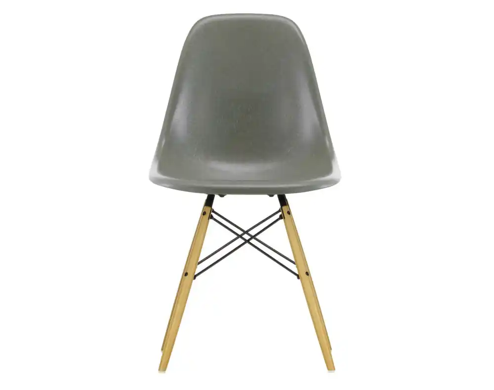 Židle Eames Fiberglass DSW, raw umber/golden maple Akční Cena