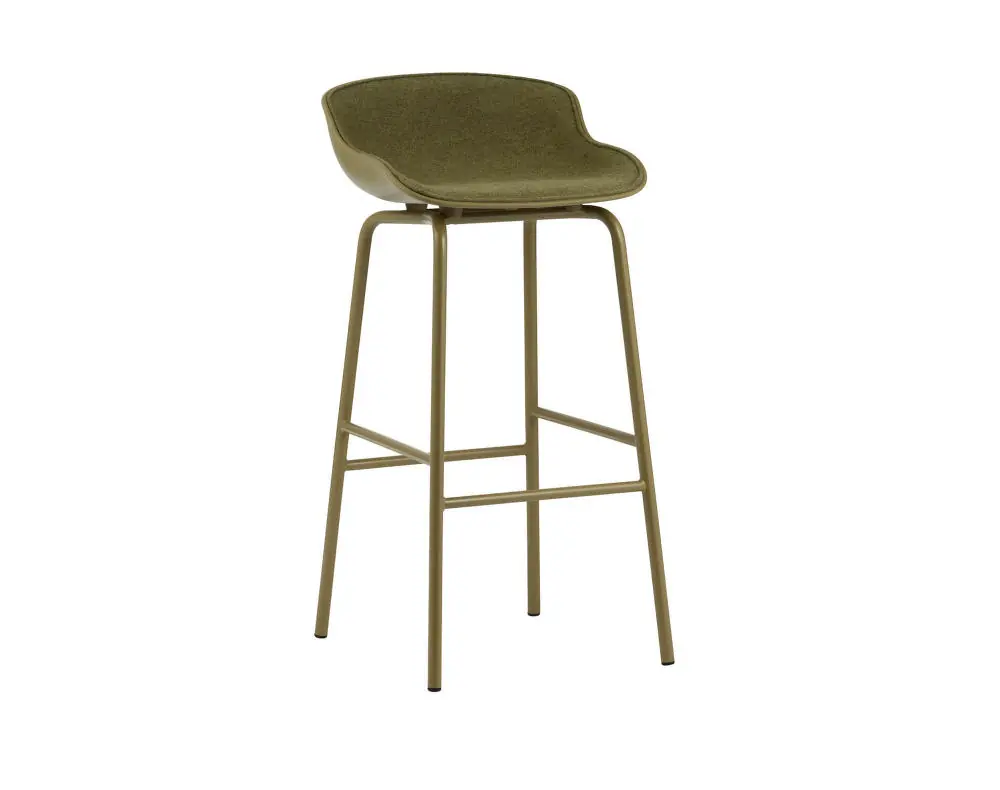 Poslední Šance Čalouněná barová židle Hyg Barstool 75, olive/synergy