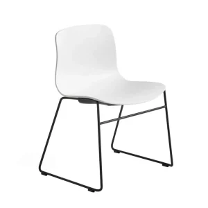 Aktuální Židle AAC 08, Black Powder Coated Steel / White