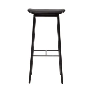 Akční Cena Barová stolička NY11 High, black oak / ultra leather Black 41599