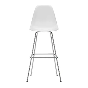Barová židle Eames Plastic High, cotton white/chrome Horká Nabídka