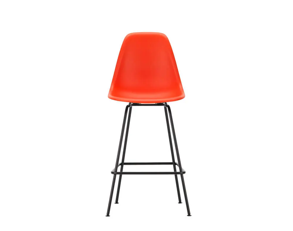 Expresní Doručení Barová židle Eames Plastic Low, poppy red