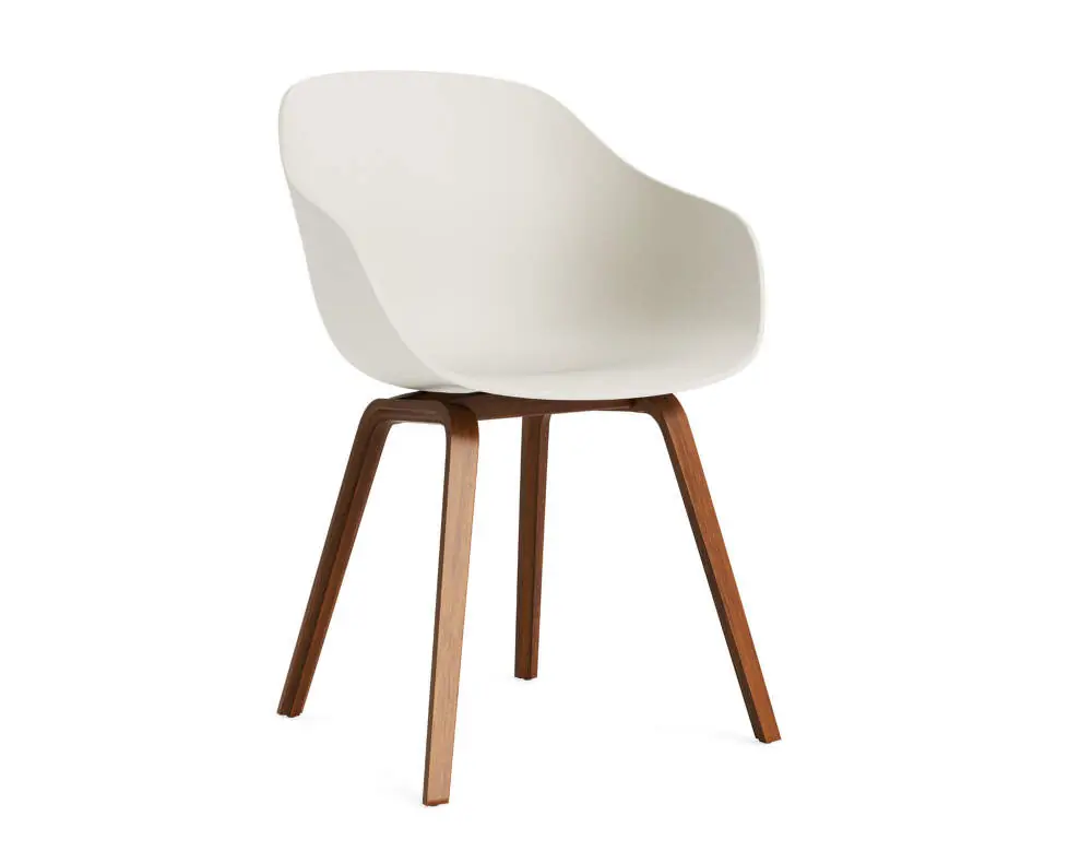 Židle AAC 222 Lacquered Walnut Veneer, melange cream Omezená Nabídka