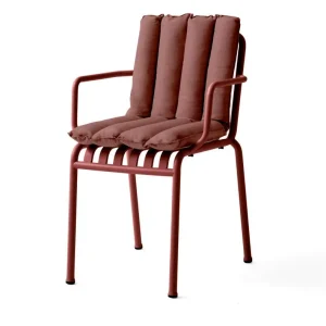 Prošívaný podsedák Palissade Chair and Armchair Soft Quilted Cushion, iron red Ověřený