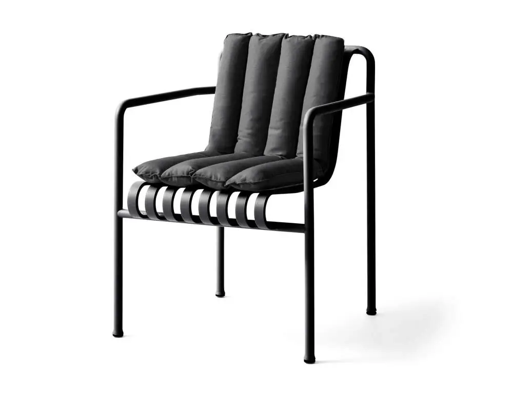 Cenově Výhodný Prošívaný podsedák Palissade Dining Armchair Soft Quilted Cushion, anthracite