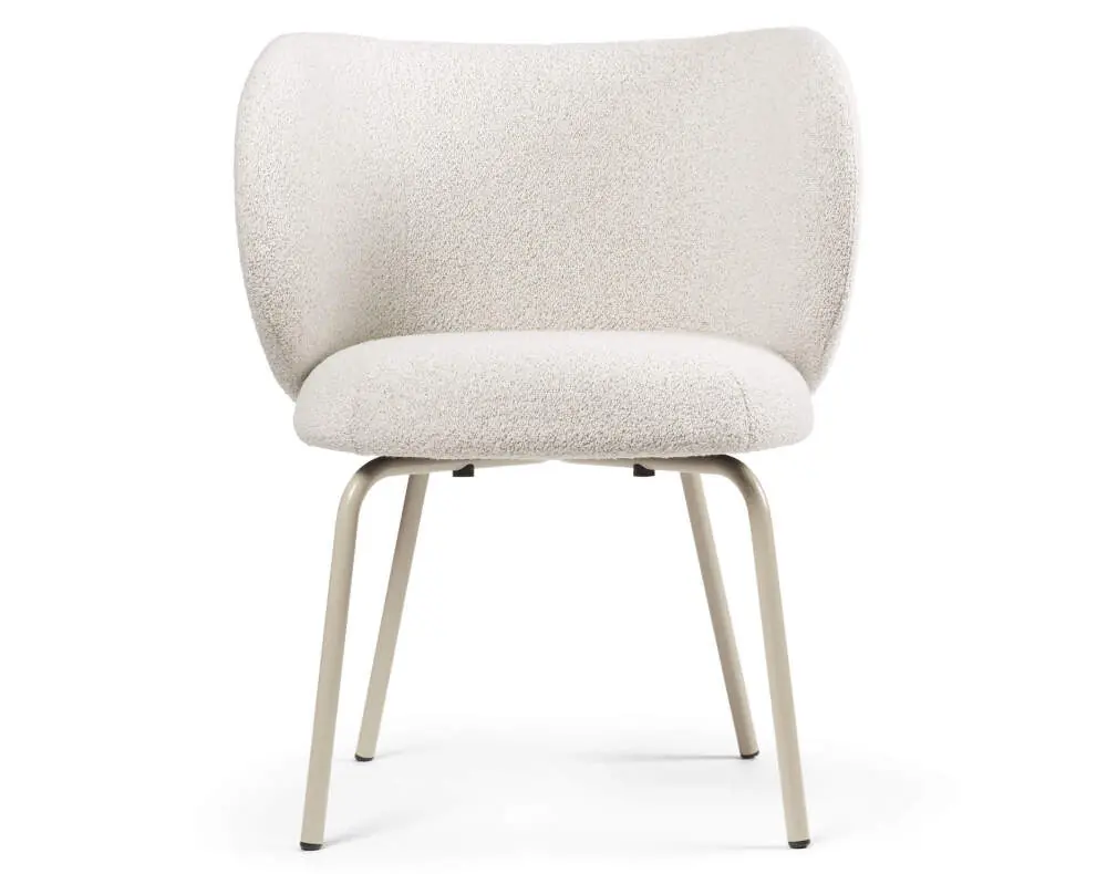 Jídelní židle Rico, Soft Bouclé off-white / cashmere Rychlé Dodání