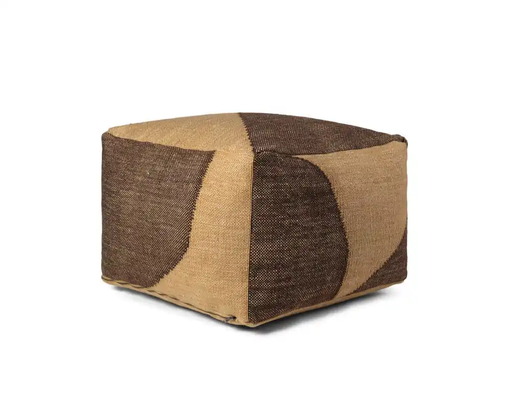 Pouf Forene Square, tan/chocolate Koupit Online