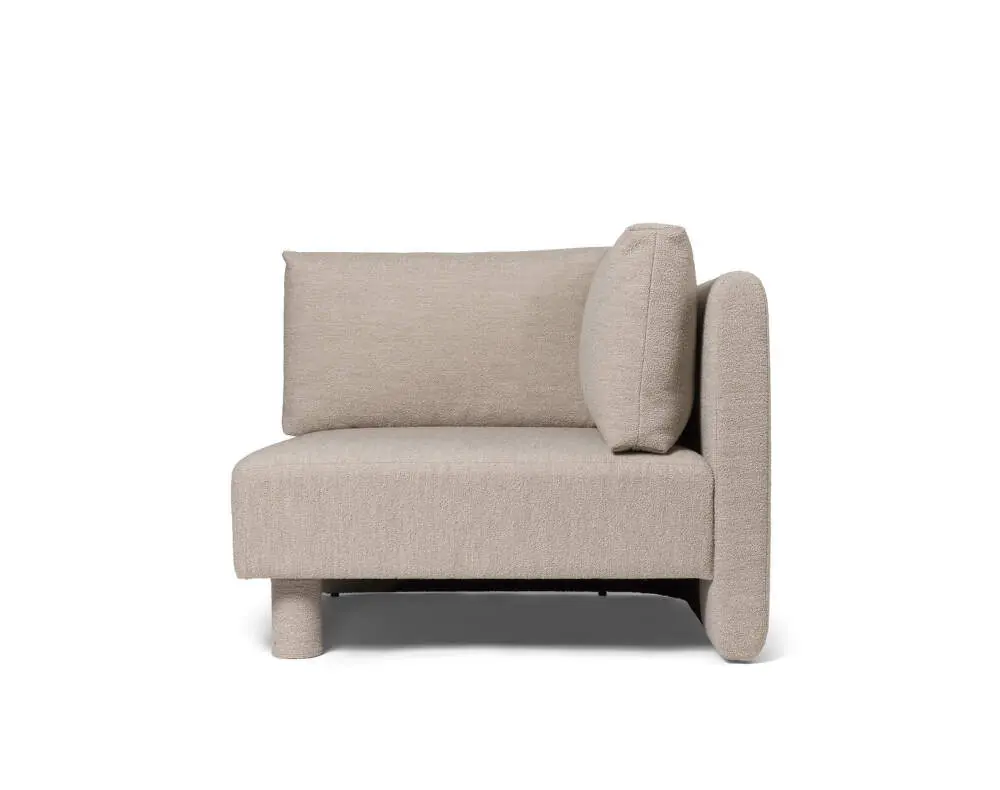 Zlevněný Modulární pohovka Dase Corner Modul, Soft Bouclé natural
