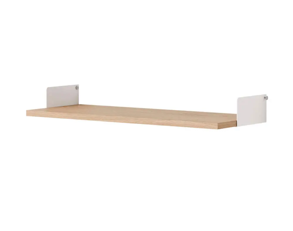 Police New Works Standard Shelf Kit, oak/white Dokud Zásoby Vydrží