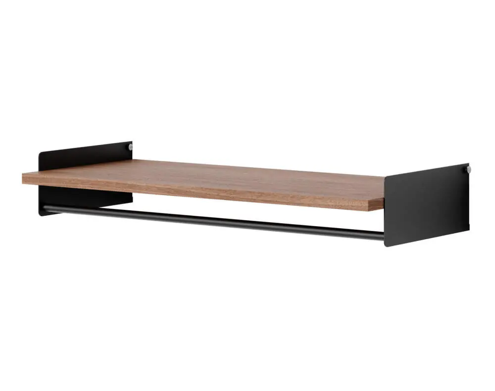 Police New Works Wardrobe Shelf Kit, walnut/black Časově Omezené