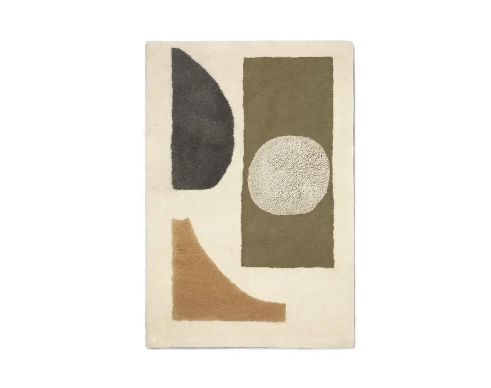 Vysoce Kvalitní Koberec Bloco Tufted Rug Large, green/off-white