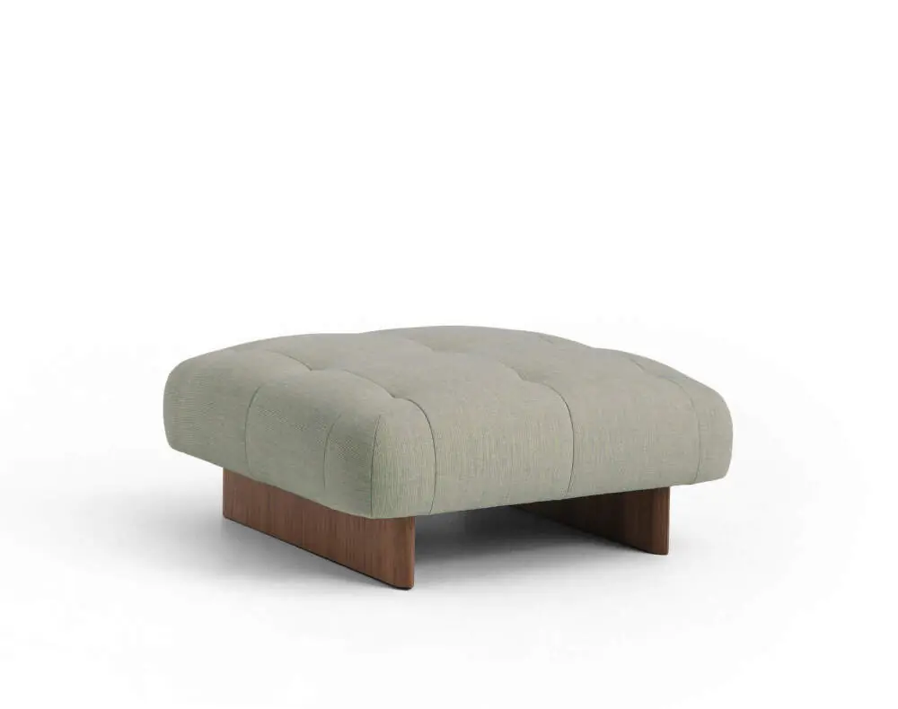 Otoman Quilton Lift, water based lacquered walnut/Naveli 923 Akční Cena