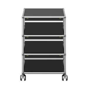 Zlevněný Zásuvkový kontejner na kolečkách USM Haller M26, graphite black