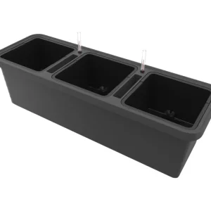 Aktuální Samozavlažovací truhlík PLASTIA BERBERIS TRIO 117x39x35 antracit
