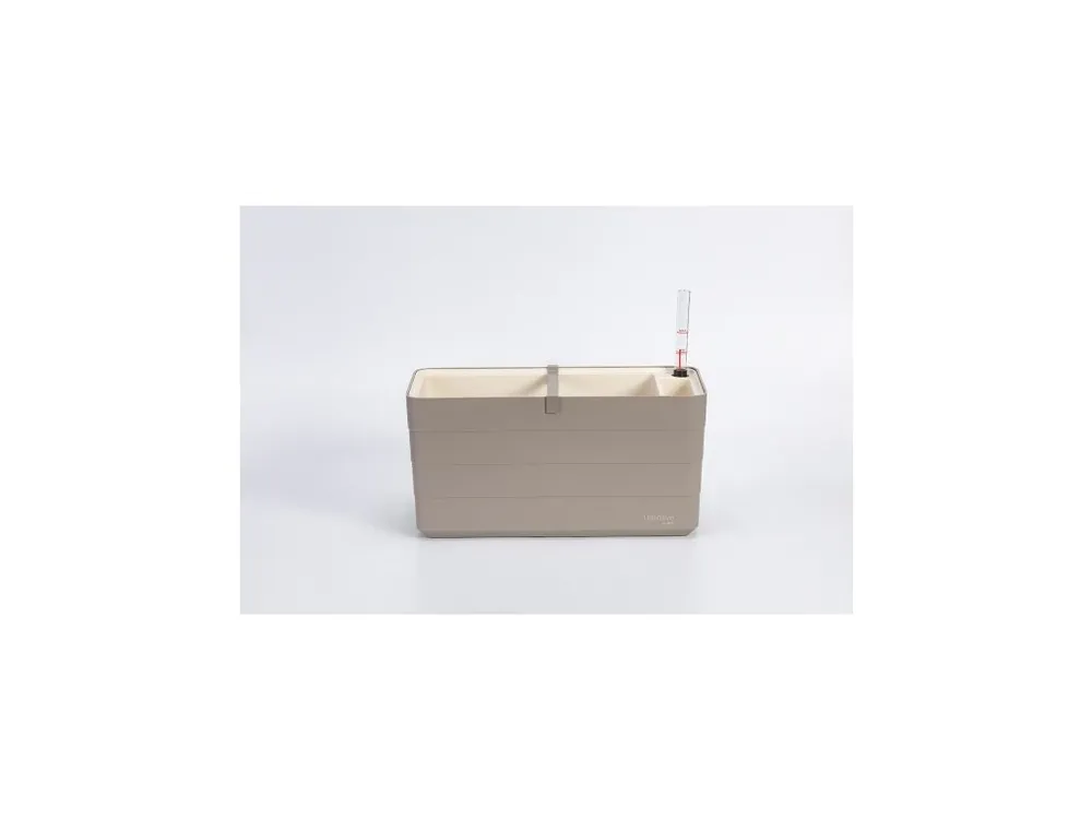 Samozavlažovací truhlík PLASTIA BERBERIS 40 cm taupe + slonová kost Hit Sezóny