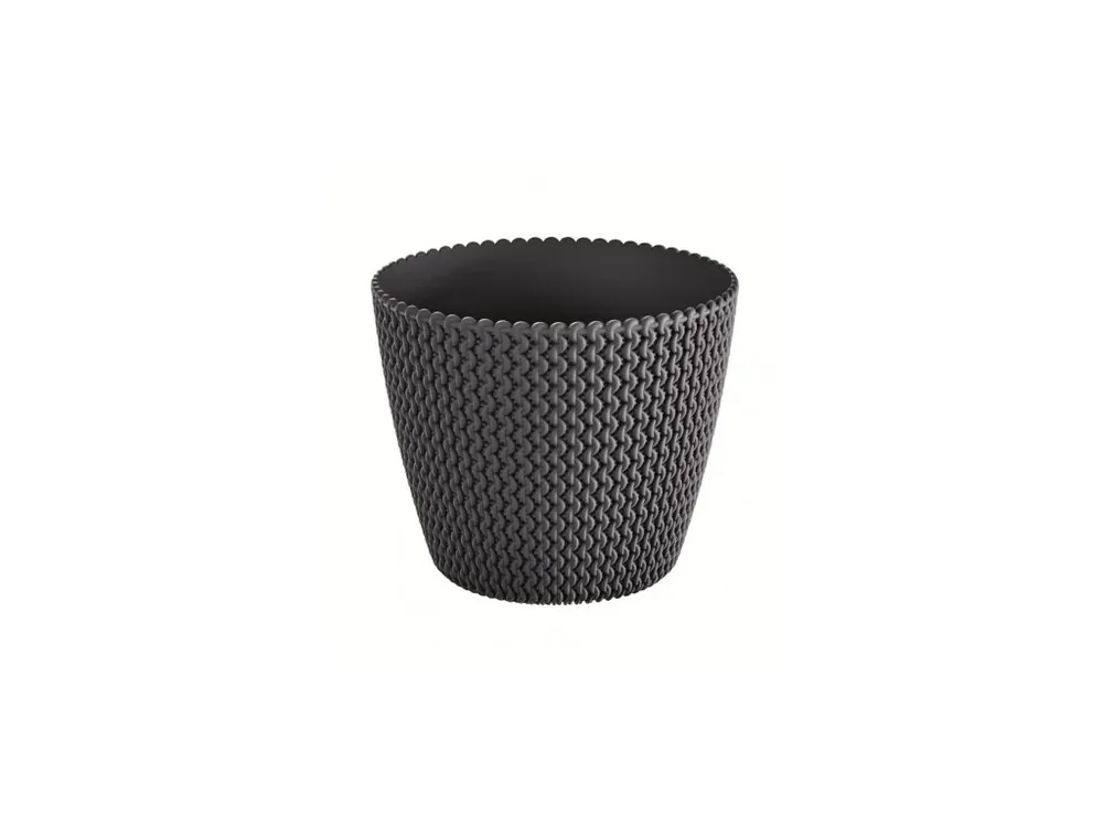 Květináč SPLOFY 21,8 cm - barva antracit Levný