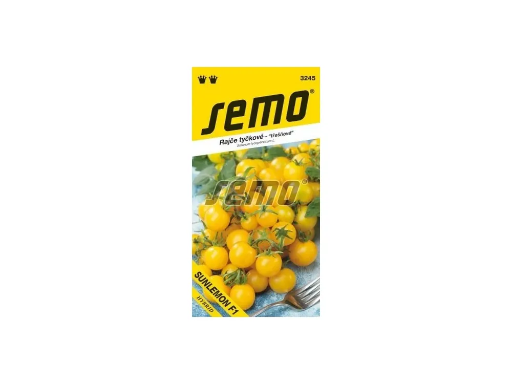 Rajče tyčkové SUNLEMON F1 - třešňové, žluté, pole, fóliovník, skleník, vysoká násada plodů Víkendová Akce