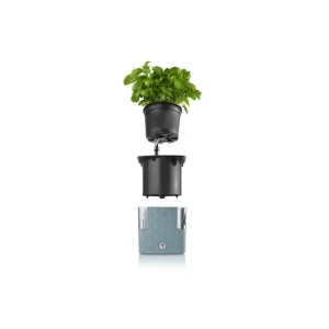 Akční Nabídka Plastkon Chytrý květináč na bylinky Cobble 14 cm ocelově modrá