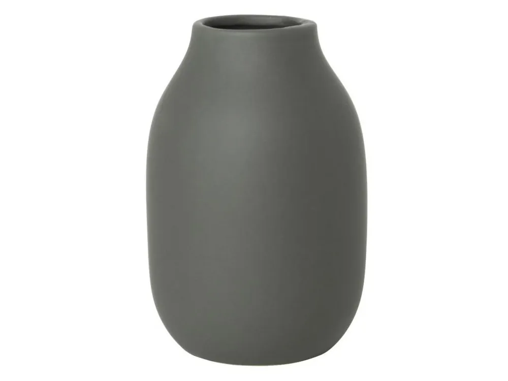 Autentický Váza malá, porcelánová, khaki