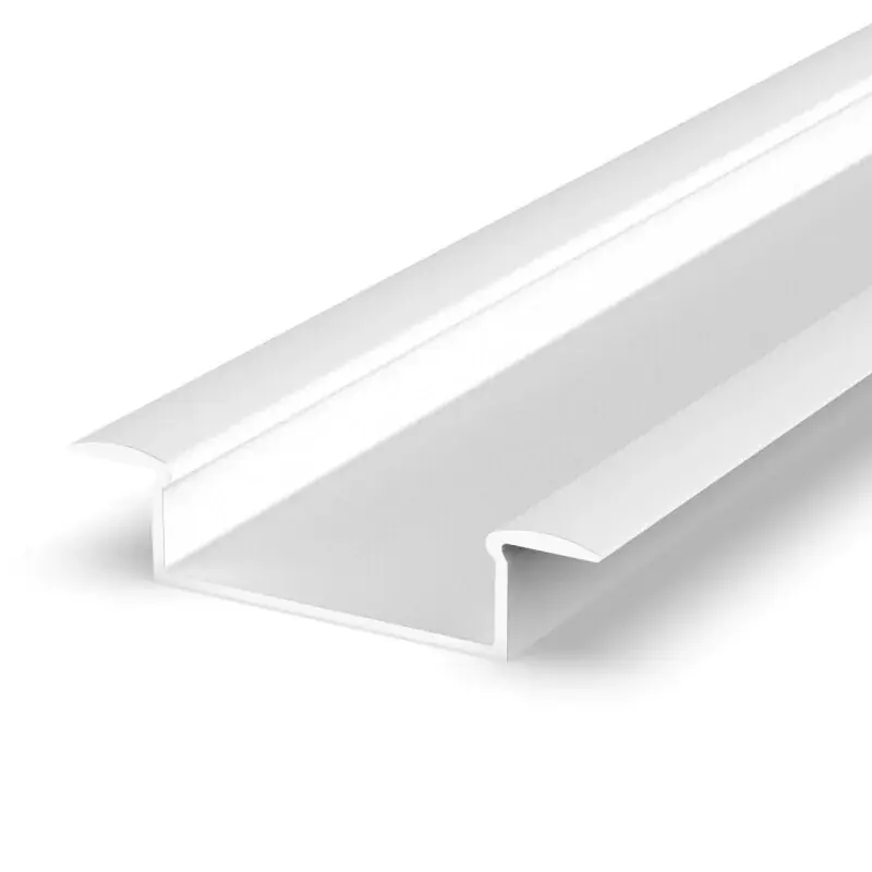 LED profil P14-1 bílý vestavný, Profil bez krytu 2m Zlevněný