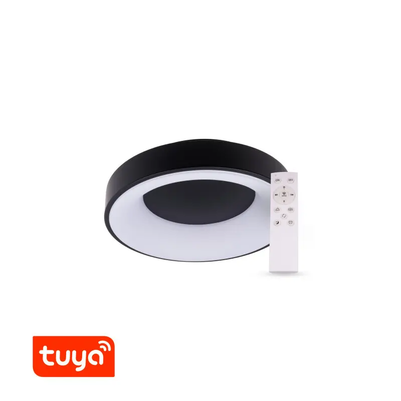 SMART Tuya LED svítidlo ZULU 32W CCT kulaté černé Ihned K Objednání