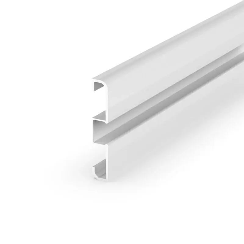 LED profil soklový P15-1 bílý, Profil bez krytu 2m Super Cena