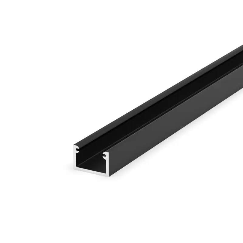 LED profil P4-2 mini černý, Profil bez krytu 1m Horká Nabídka