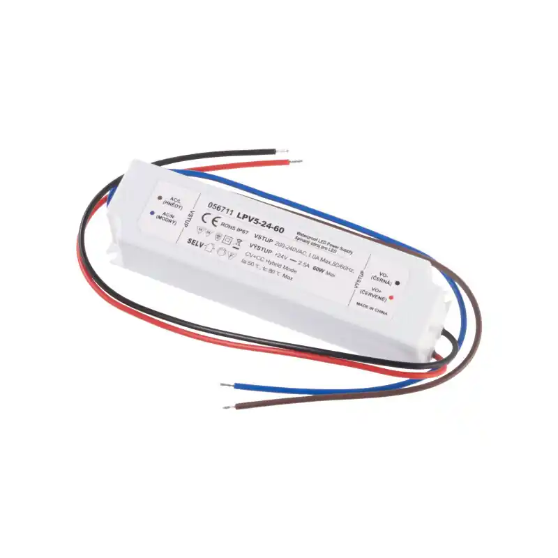 Cenově Výhodný LED zdroj 24V 60W LPV5-24-60 Záruka 5 let