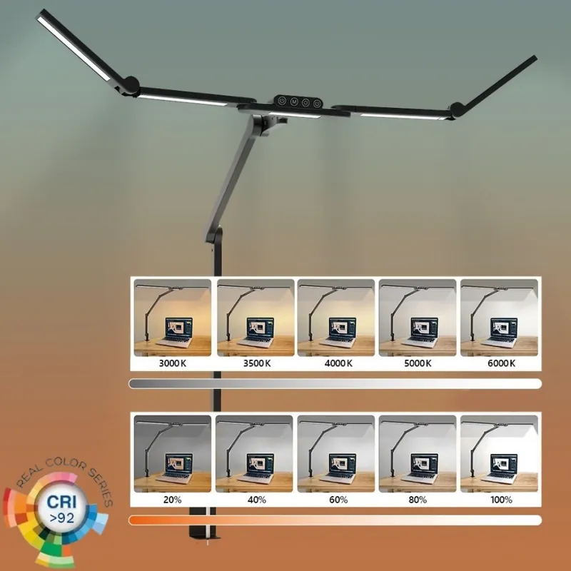 Kup Teď LED Stmívatelná dotyková flexibilní stolní lampa POINTIQ LED/24W/230V 3000-6500K CRI 92 černá