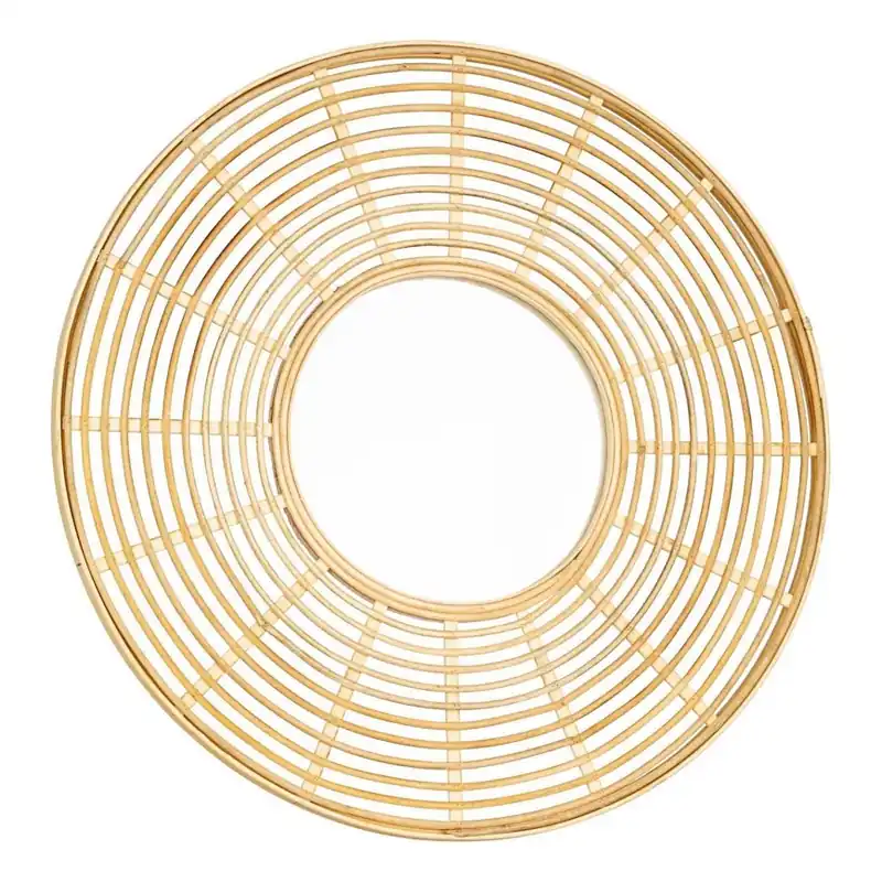 Eglo - Nástěnné zrcadlo pr. 55 cm bambus Víkendová Akce