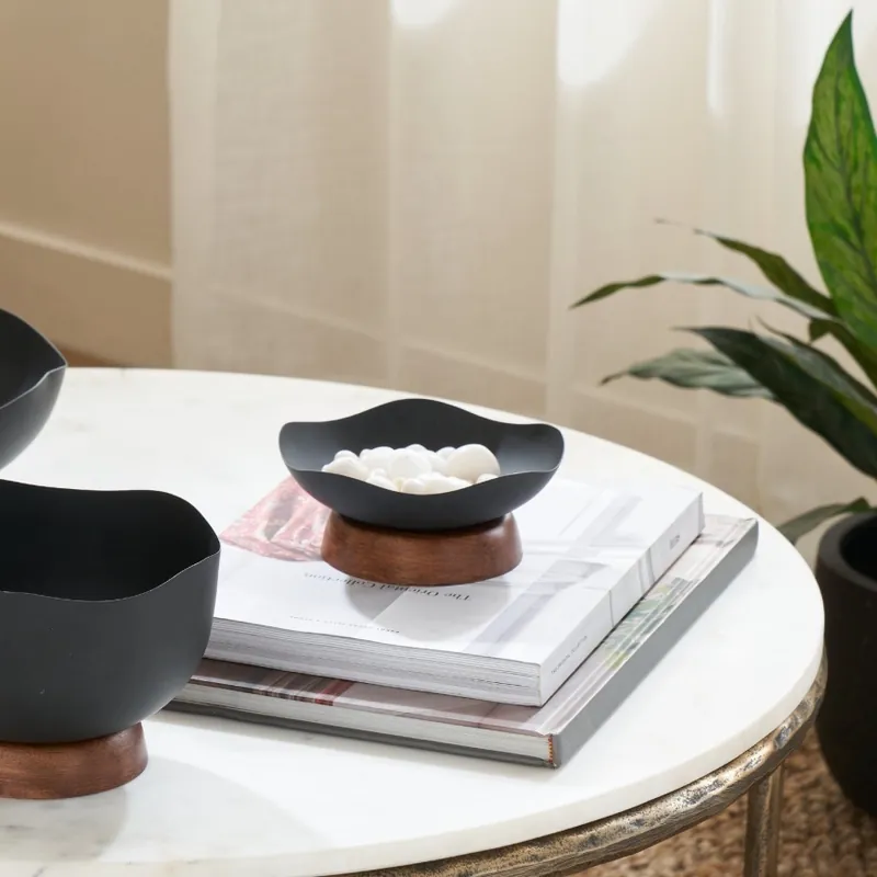 Eglo - Dekorační podnos pr. 14,5 cm černá Must-Have