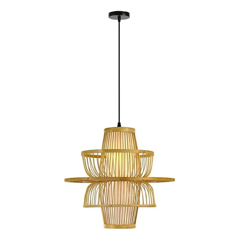 Omezená Nabídka Lustr na lanku PINCHOS 1xE27/40W/230V pr. 45 cm bambus