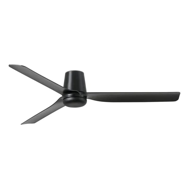 Originální FARO 33830 - Stropní ventilátor PUNT TUB M černá pr. 130 cm + dálkové ovládání