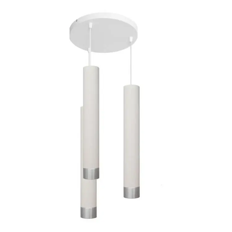 LED Lustr na lanku TUBA 3xGU10/4,8W/230V bílá/lesklý chrom Vrácení Zdarma