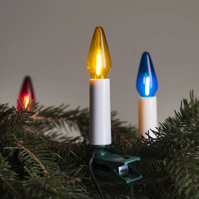 LED Venkovní řetěz FELICIA FILAMENT 20xE10 19m barevná/teplá bílá IP44, Vyrobeno v ČR Nejlepší Volba